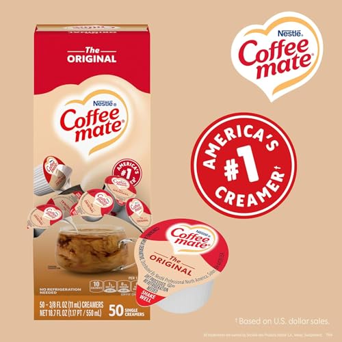 Nestle Coffee mate Liquid Coffee Creamer Singles, Original, 50 Ct Box - image 6