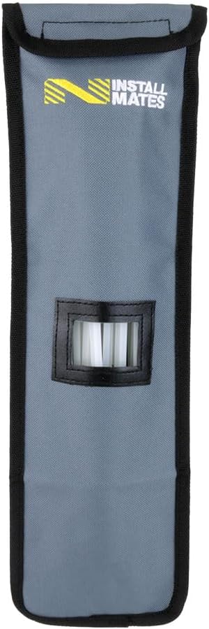 Installmates Cable Tie Pouch, Holds 14" Cable Ties (Grey)