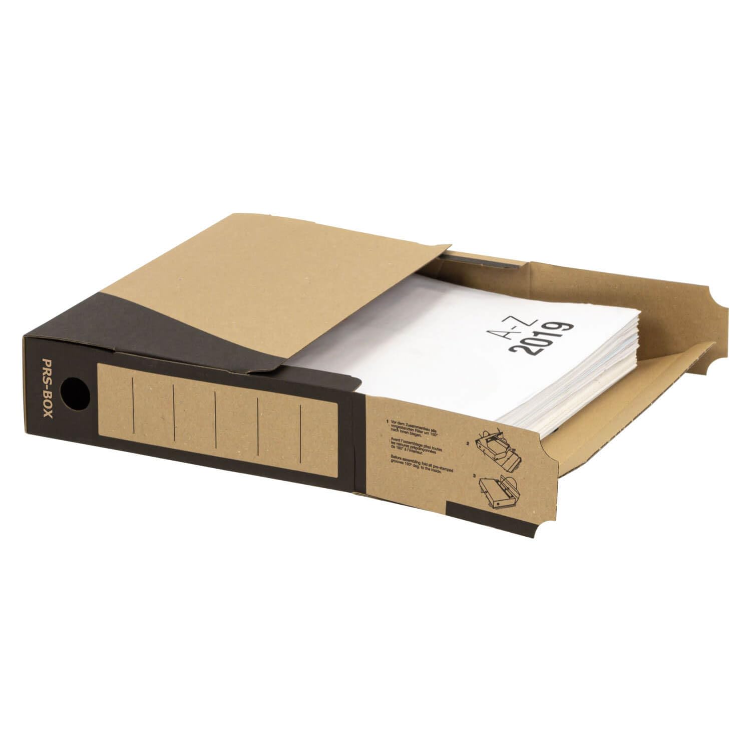 PRS Archivbox A100, Natur, 100mm Rückenbreite, 20 Stück