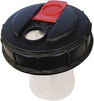 Fimco 7772014 Multi-Lid, Sprayer Tank Cap with Food Grade 32 Ounce Measuring Cup Attached and Garden Hose Port, Fits Sprayers with 5" Tank Lid, Chemical Resistant