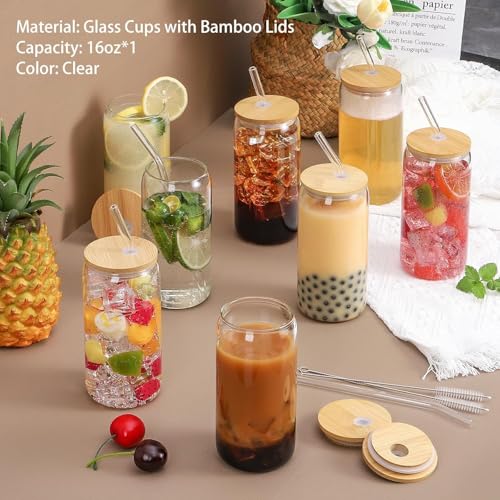 Image of Kamvy Printed Glass Milk Mug with Recipe Design (400ml) Pack of 1 | Transparent Drinking Glass for Coffee, Milk, Juice & Smoothies | Stylish Measuring Tumbler for Home & Kitchen (CAN)
