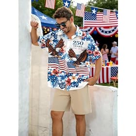 4th-of-July-Hawaiian-Shirts-for-Men-America-Flag-Button-Down-T-Shirts-250th-Anniversary-USA-Shirt-Patriotic-Tops