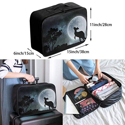 Custom A Storage Bag Lightweight Natural Safari Landscape Bags Luggage Foldable Portable Storage Luggage Bag With Trolley Sleeve