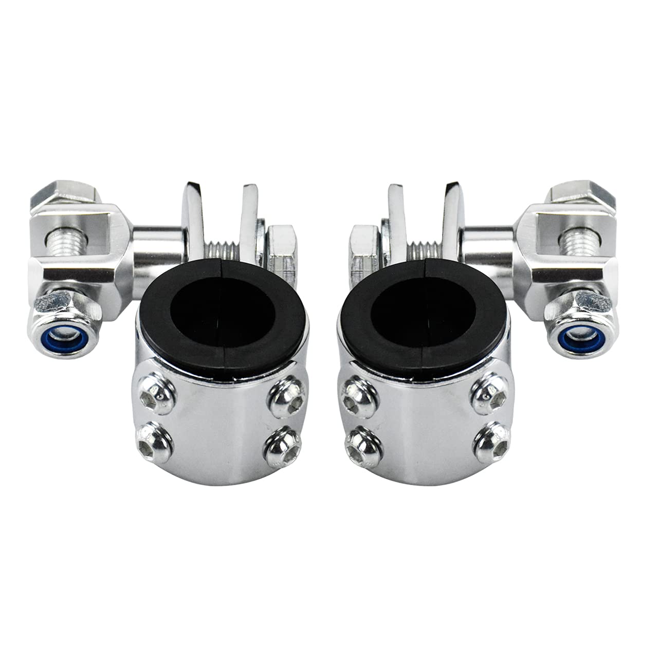 Motorcycle Universal 32mm Highway Bar Footpeg Footrest Mount Clamp Bracket Fit For Harley Sportster Softail Fatboy Dyna Touring Akcesoria
