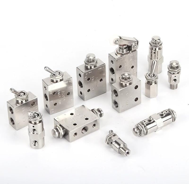 Air Pneumatic Mechanical Valve Toggle Button Switch TAC2-41V 31V 41P 31P 41PP TAC-4V 4P 3P 3V TV-3S (Color : TAC-4P)