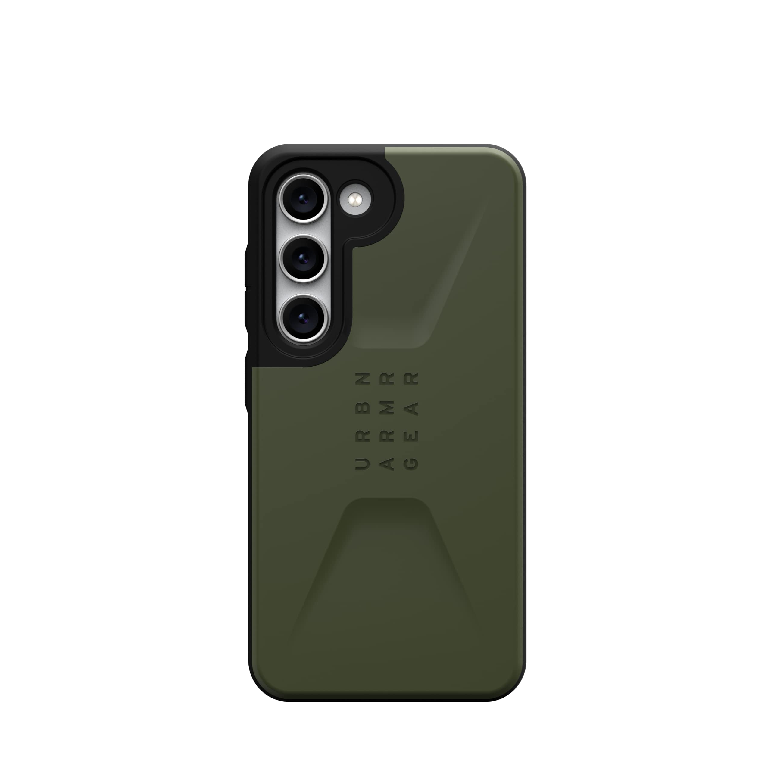 Urban Armor Gear Civilian Case Samsung Galaxy S23 Custodia protettiva [Certificato ufficialmente Designed for Samsung, Ricarica wireless compatibile, Resistente agli urti] oliva