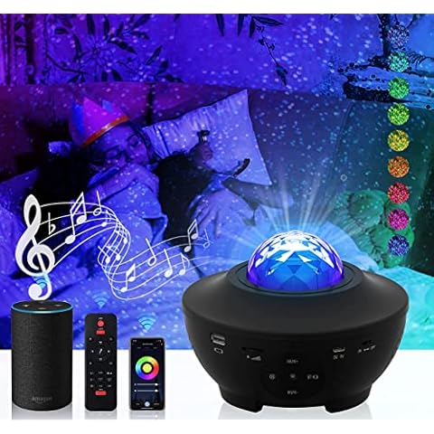 Star Projector Alexa Galaxy Projector Lamp,Music Star Projector Lamp,USB Cable Music Audio Star Projector Lamp,Atmospheric Night Light,Party Light Cover
