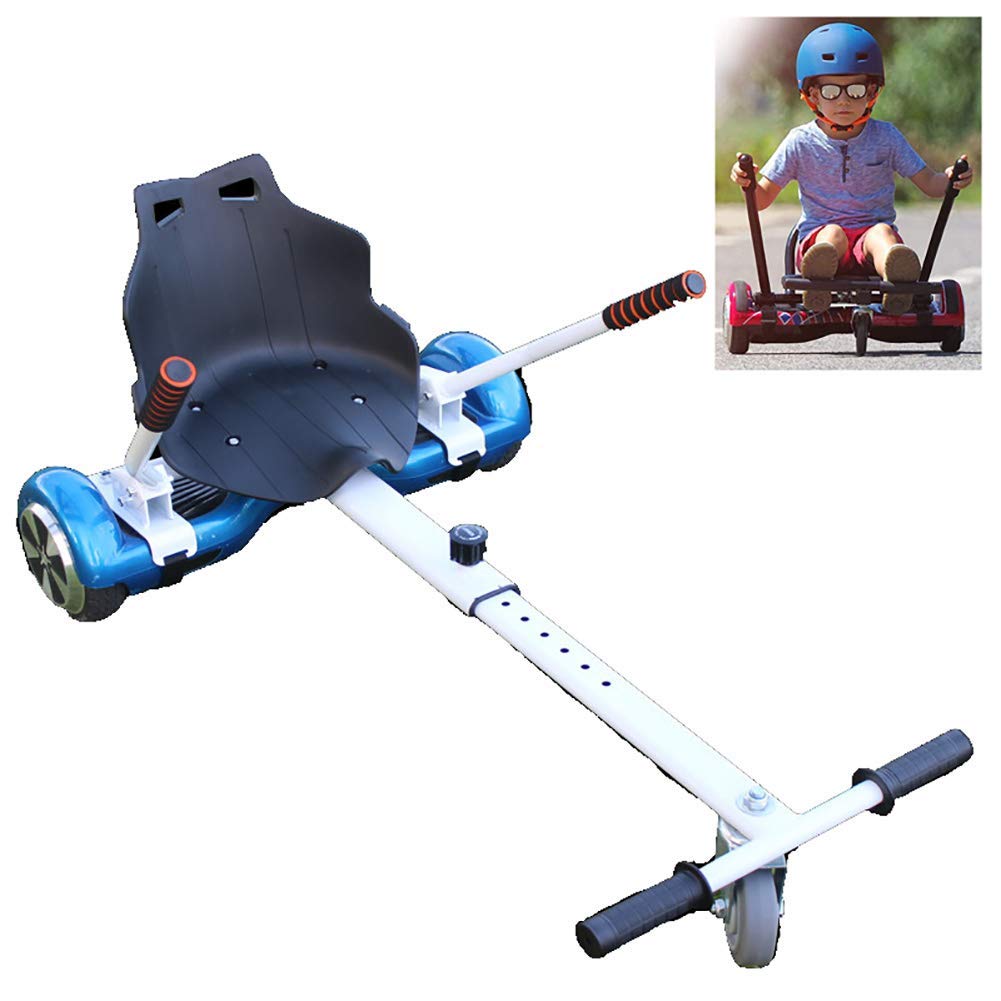 Attacco per hoverboard Sedile Hoverkart regolabile compatibile con la classica tavola autobilanciata da 6,5 ​​"a 10" e fuoristrada 8,5 "per scooter elettrico intelligente autobilan
