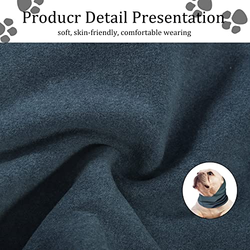 Image of Dog Warm Neck & Quiet Ear Covers for Ear Protection, Calming Ear Muffs for Dogs /Cats - Hood for Anxiety Relief /Calming /Warm / (Blue Earmuffs S)