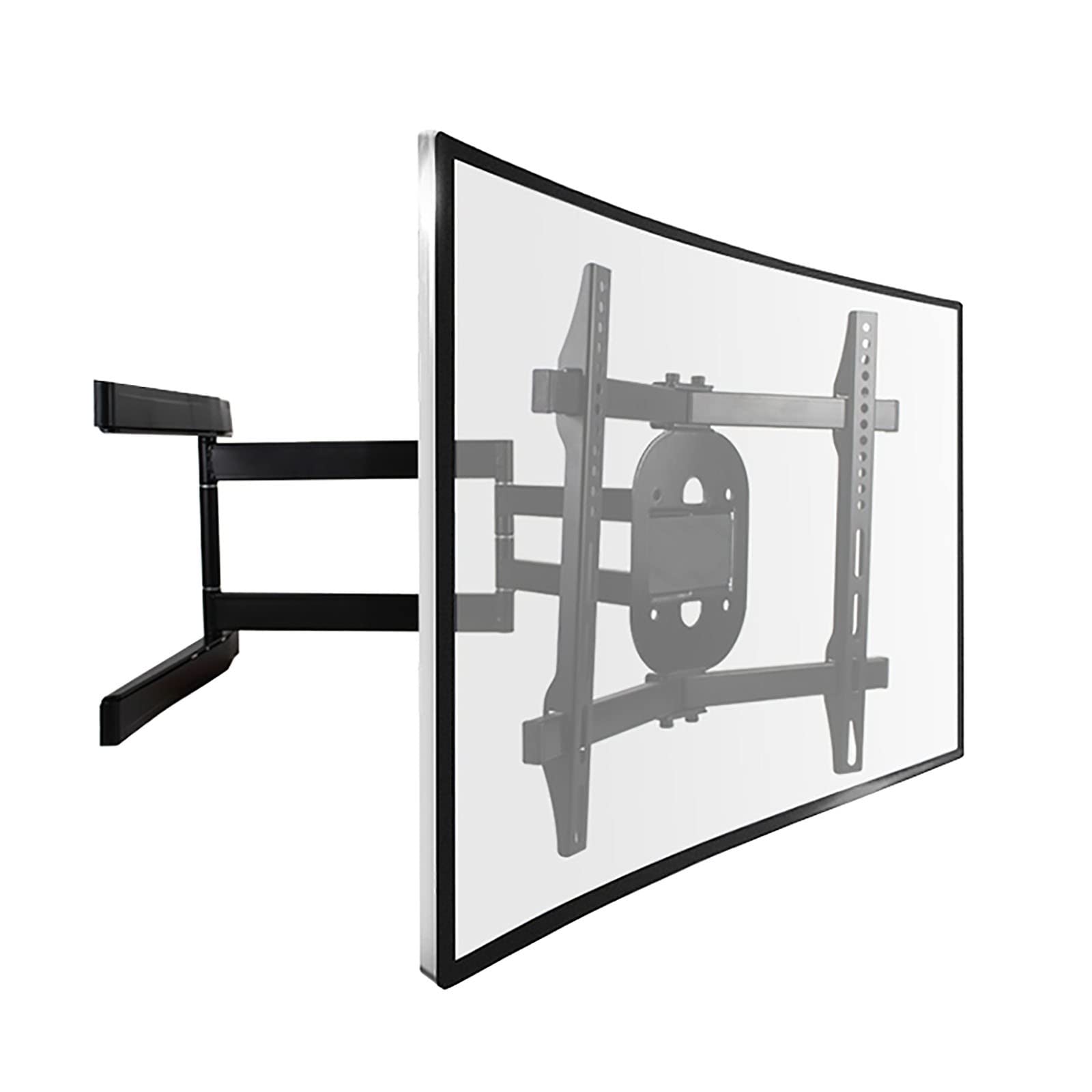 TV Stand,tv Wall Mount TV Mount,Adjustable TV Wall Bracket,Fits Most 32-65 Inch LCD Curved TVs,with Loading 77lbs,Can Tilt,Swivel,Telescopic,Save Space