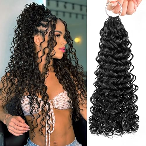 Human Crochet Hair Deep Wave 22