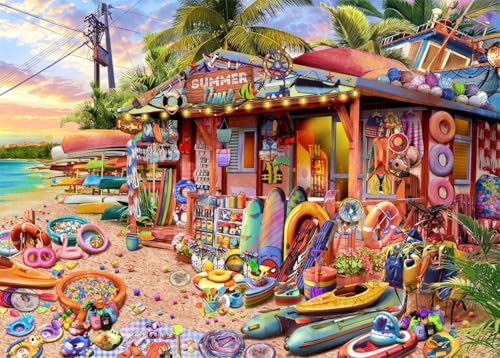Jigsaw Puzzles 1000 Pieces for Adults-Beach Shop-1000 Piece Puzzle Educational Games Home Decoration Puzzle Jigsaw Puzzles 1000 Pieces for Adults-Beach Shop-1000 Piece Puzzle Educational Games Home Decoration Puzzle