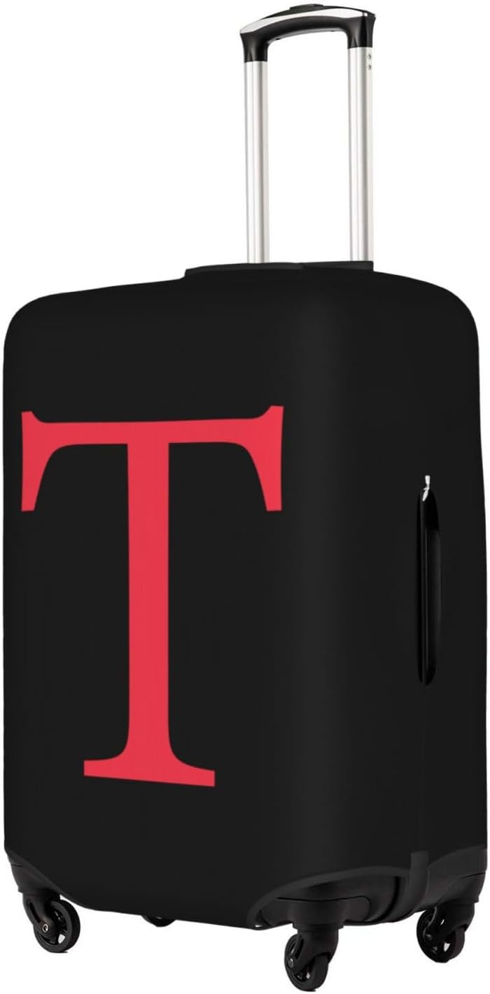 Luggage Cover, Stretch Suitcase Cover, Stain-Proof Luggage Cover, Machine Washable, Travel Suitcase Cover, Letter T, Size XL Fits 29-32 inches High Suitcase image 2