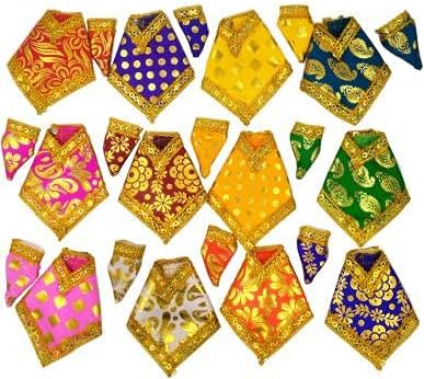 SHINDE EXPORTS shirdi saibaba idol dress cloth vastra shawl (pack of 12 for 18 inches idol (six no.))