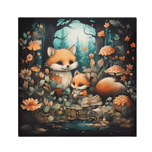 Servilletas de Tela Fox Cute 20 x 20 Pulgadas Pack 1 miniatura 1