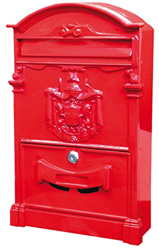 Ironware Cassetta Postale Art Deco, Modern Rossa