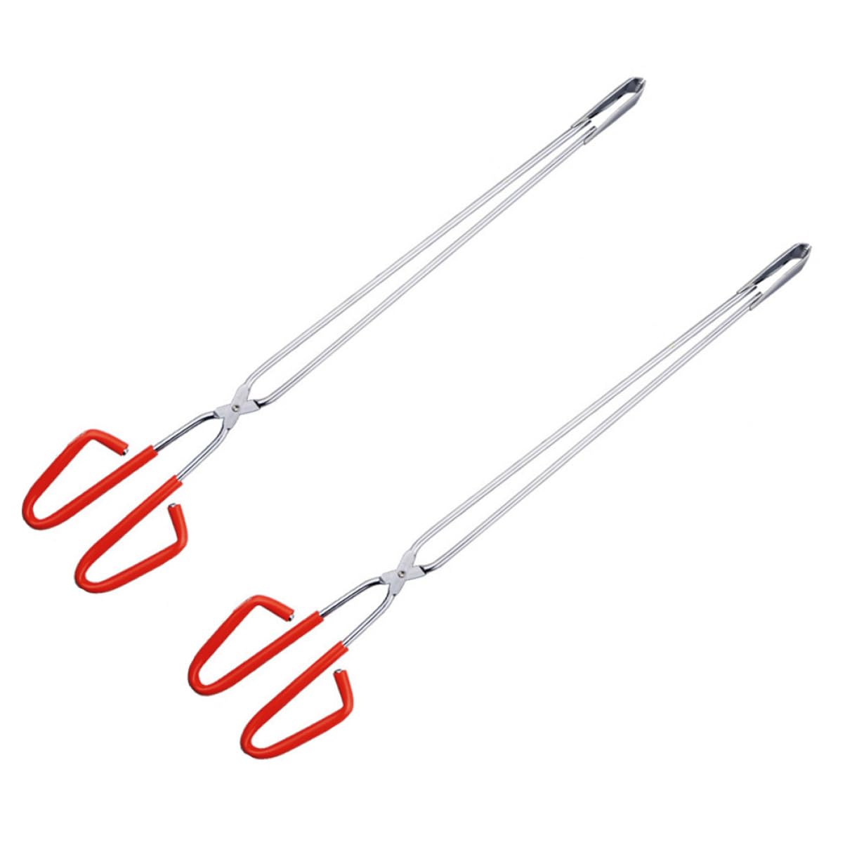 PEPLAYTAL 2pcs Stainless Steel Garbage Grabber Tool Ergonomic Waste Picker for BBQ Home Use Trash Tongs Design Handy for Outdoor Parties Cleanups