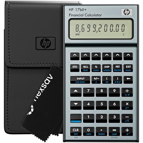 HP 10bII+ Financial Calculator – 100+ Functions for Business, Finance, Accounting, Statistics & Algebra (17bii+ 2026)