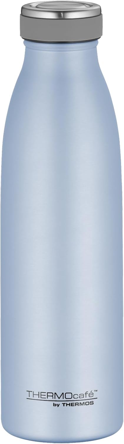 THERMOcafé by THERMOS TC Bottle Moss Green Mat 1.00 L, Stainless Steel Vacuum Flask, Carbonated Proof, 12 Hours Hot 24 Hours Cold, Leak-Proof, for School, On The Go and Office