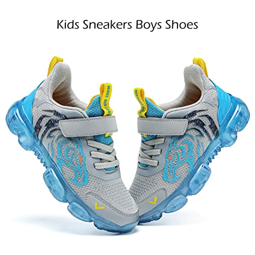 Image of JMFCHI Boys Girls Kids Sneakers Knitted Mesh Running Tennis Athletic Shoes | Breathable,Lightweight,Comfortable,Non-slip,Easy wear,Casual fashion,Indoor outdoor,Gym sport,Daily play,Little /Big Kid