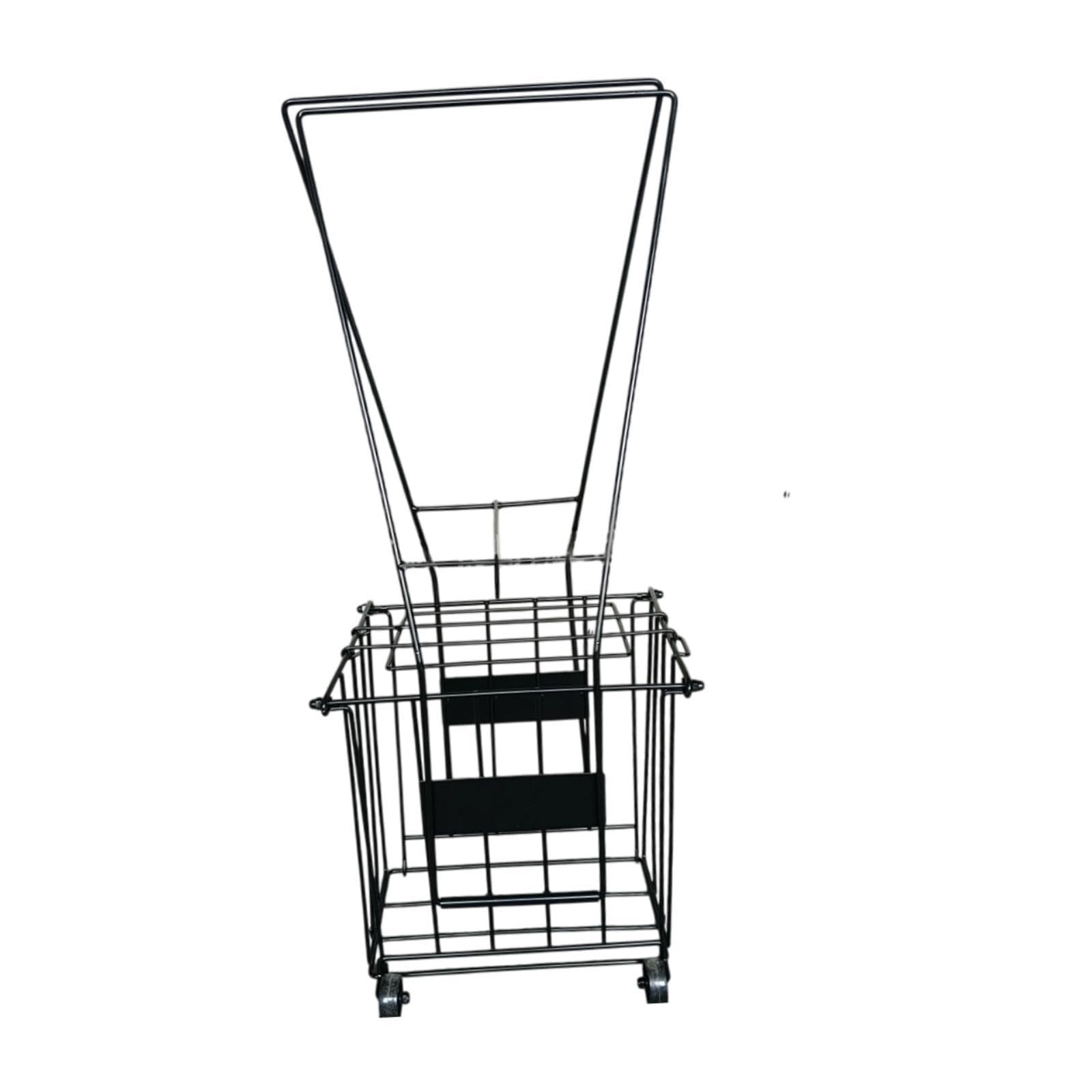 QSTDGVPW Tennis Ball Basket with Wheels Tennis Ball Retriever Multifunctional Carrying Collector Pickup Container for Club Gym Outdoor