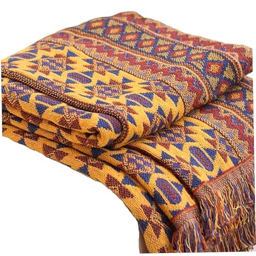 Couverture pour canapé en coton géométrique respirant et lavable - 2