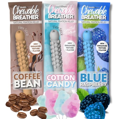 3-Mix | Flavored Air Breathing Tool | Calm Wellness Relaxation | Flexi Chewable, Quit Smoking Inhaler | Pocket Size | Habit Support | Smokeless Inhaler, Aromatherapy (Flavor Blast 3 Mix B)
