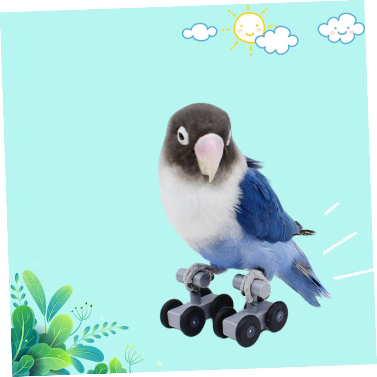 5pares Parrot Skating Toy para Entrenamiento De Aves Juguete Interactivo De Patinaje para Periquitos y Cacatúas Material Seguro y Duradero para Diversión y Estimulación Mental