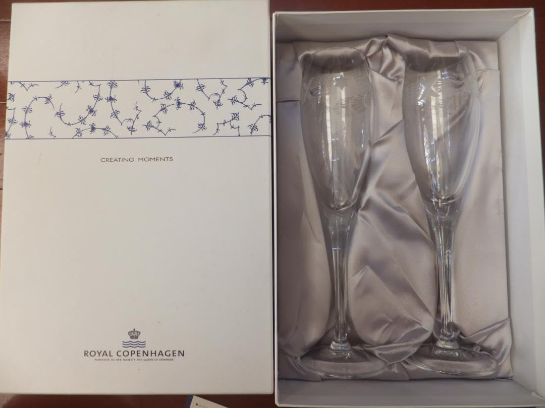 Amazon | ロイヤルコペンハーゲンのペアシャンパングラス管理.KT