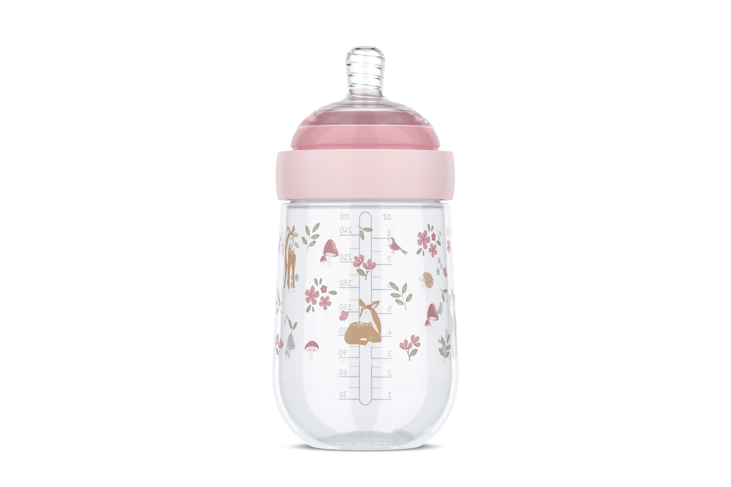Mepal, Baby Bottle Mio Little Dutch, Transparent Cap for Storage, Anti-colic Baby Bottles