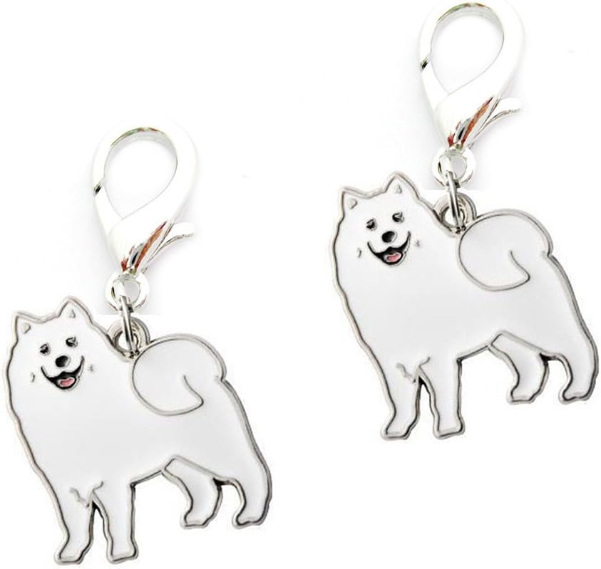 Key Ring, 2 PCS Cute Pet Dogs Shape Metal Key Chain Keychains Holders Keyring