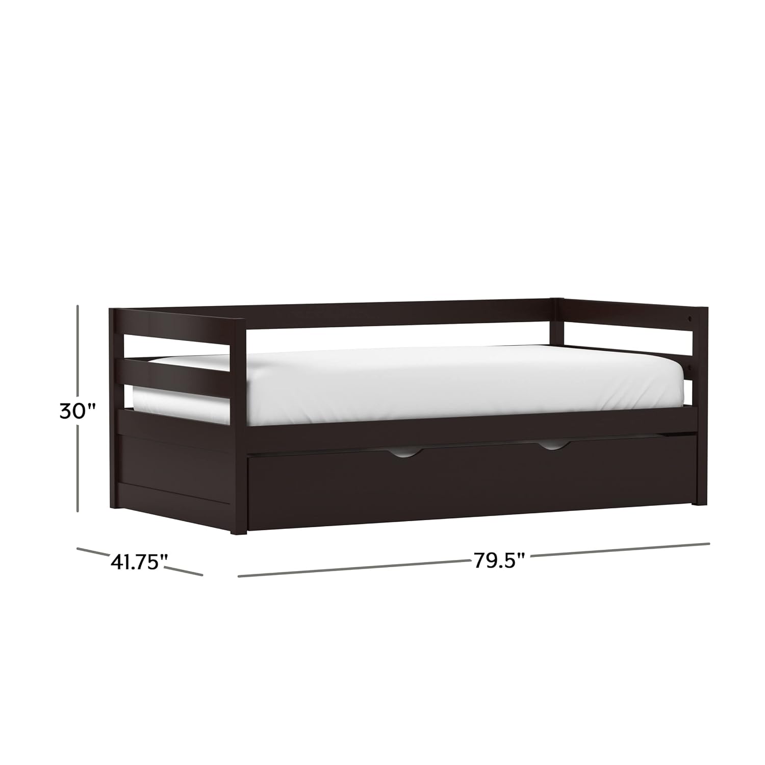 Hillsdale Furniture Caspian Daybed with Trundle, Chocolate - Image 3