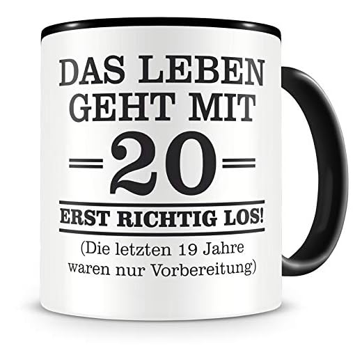 Tasse mit Spruch | witzige Geschenke | zum 20 Geburtstag