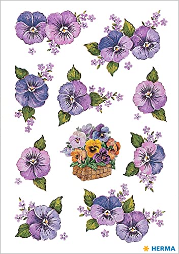 HERMA Sticker Decoration Steppottybirds, Pansy, Small - Image 2