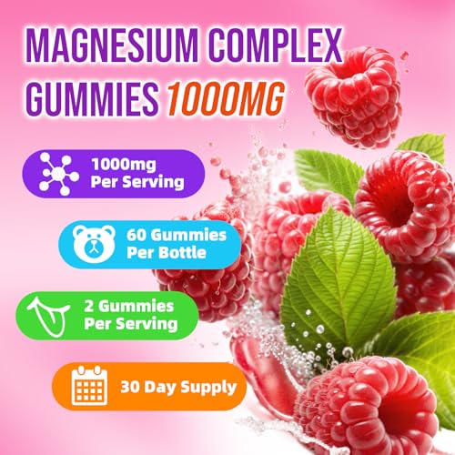 BVIVLOO Magnesium Complex Gummies with B12