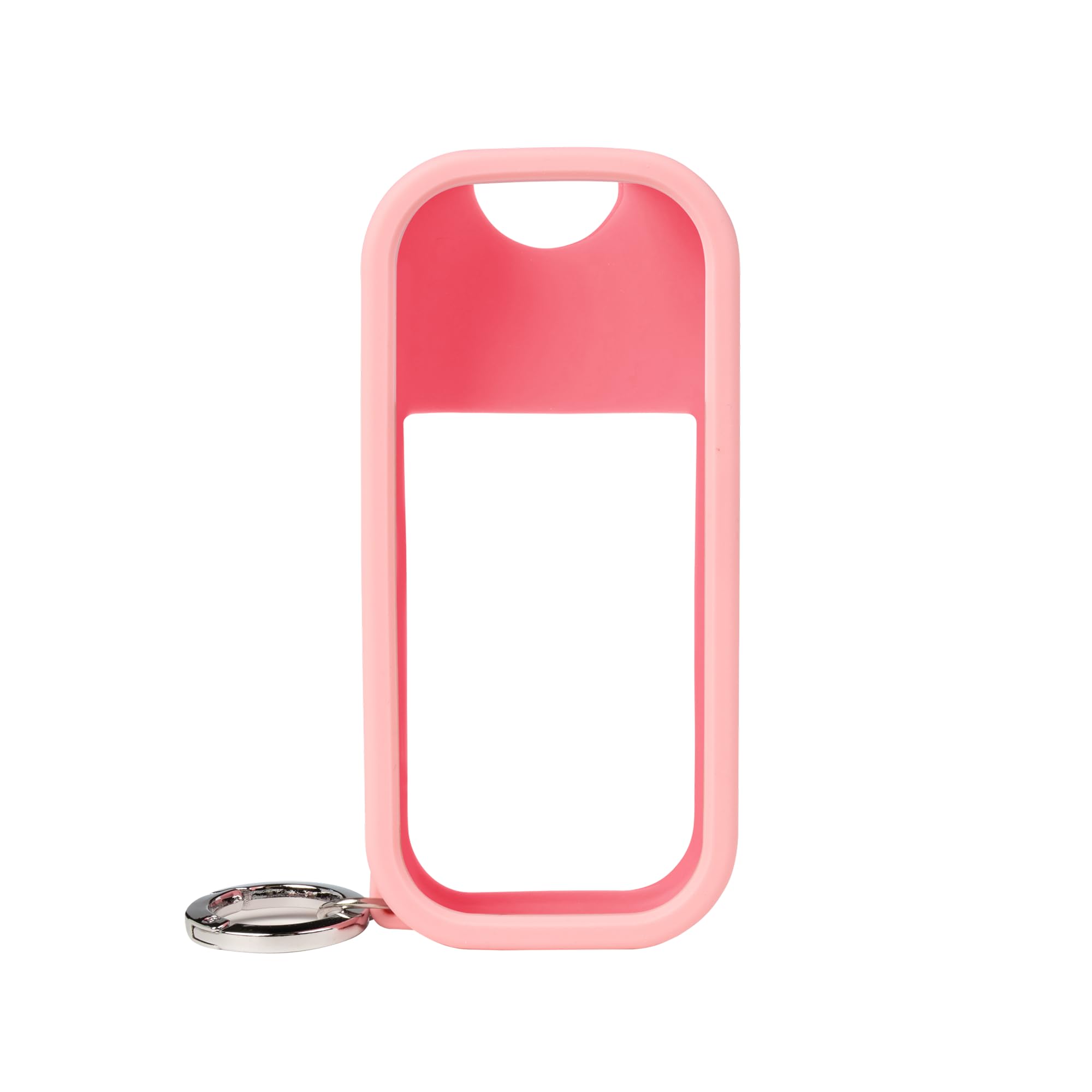 Touchland Body & Hair Fragrance Mist Case – Compatible only with 2 FL OZ Body Spray – Silicone Case with Keyring, Blush Coral