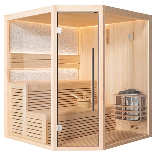 AWT AQART WATER TECHNOLOGY Sauna E1811B Pinienholz/ 160×160/ 6kW Vega