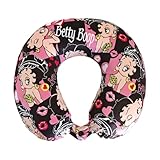 Karriage-Mate Neck Pillow - Betty Boop - Memory Foam Neck Pillow-Ergonomic Design,Neck Support, Travel Neck Pillows for Airplane, Travel, Car, Airplanes, Office and Home Use (BR7323013#CT1)