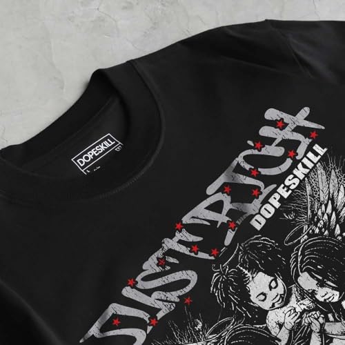 Image of DopeSkill Graphic Tee Streetwear Hip Hop Hypebeast Street Style Unisex T-Shirt Sneaker Colour Matching Shirts Swag Y2K Style