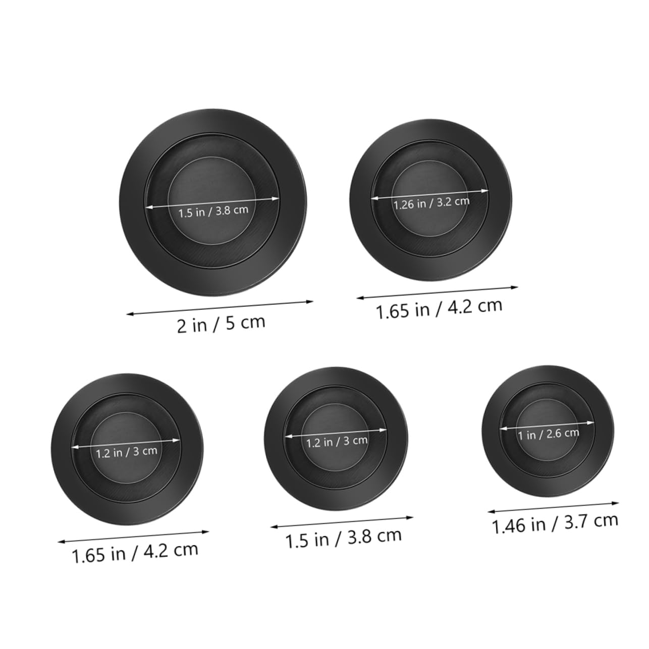 CIYODO 20pcs Round Money Jar Stopper Plugs Rubber Bank Plugs for Round Holes Easy to Install White Covers