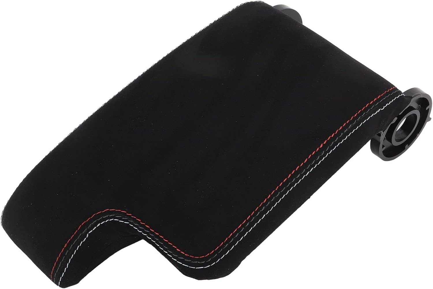 Fydun Center Console Pad, Tricolor Stitched Center Console Cover Armrest Box Lid Protector 8K0 864 207 A Car Interior Accessory Replacement for E46 Model 1999‑2004