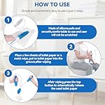 Toilet Aids Set for Wiping - Long Handle Butt Wiper, Anti-Slip Curved Handle Bath Body Brush and Curve Hair Brush for People Overweight, Elderly and Disabled People（3PCS Personal Hygiene Kit) - Image 3