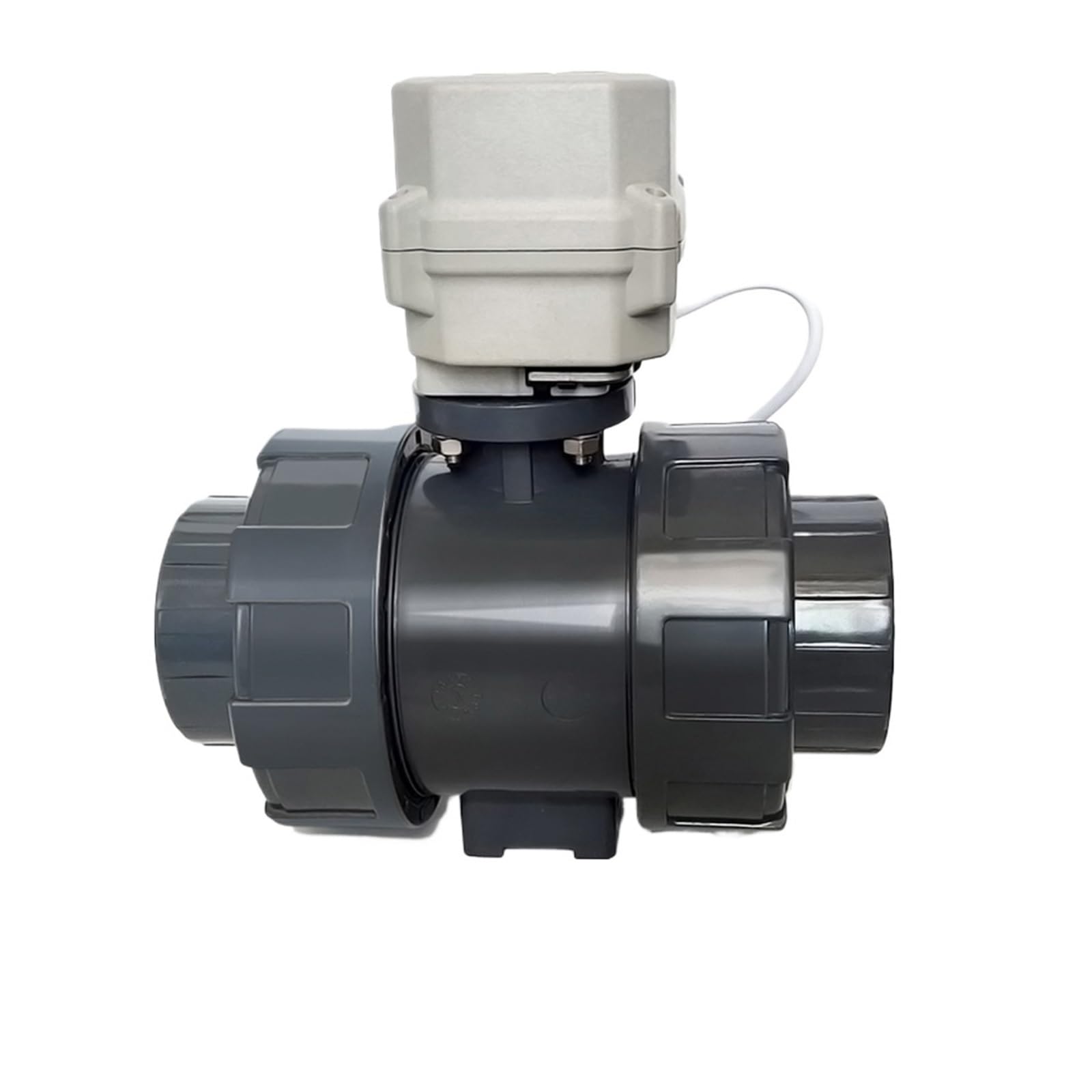 Healbyble Bsp 2" U-Pvc True Union Electric Ball Valve Dc12v,Dc24v, Ac24v Automated Water With Manual Override For Swimming Pool,Prevents Leaks(,24V_cr201)