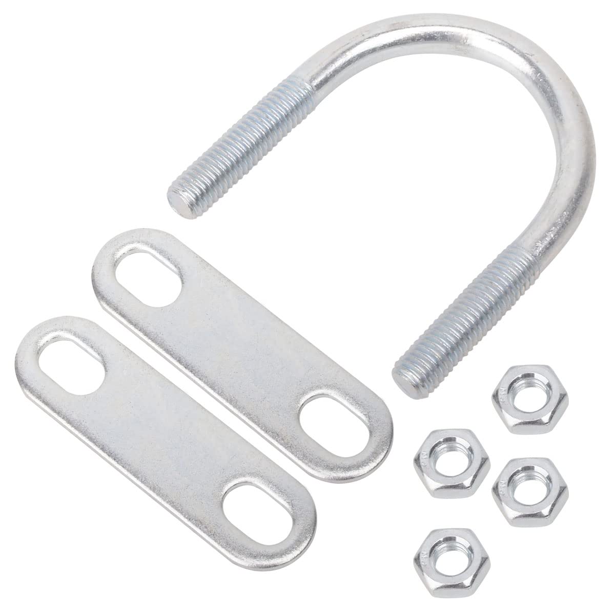 Pernos en U 4 Piezas Pernos en U de Acero Inoxidable Sujetador De Perno En U M8 Pernos En Forma de U Con Tuercas Placa De Marco Arandelas para Fijación de Tubería