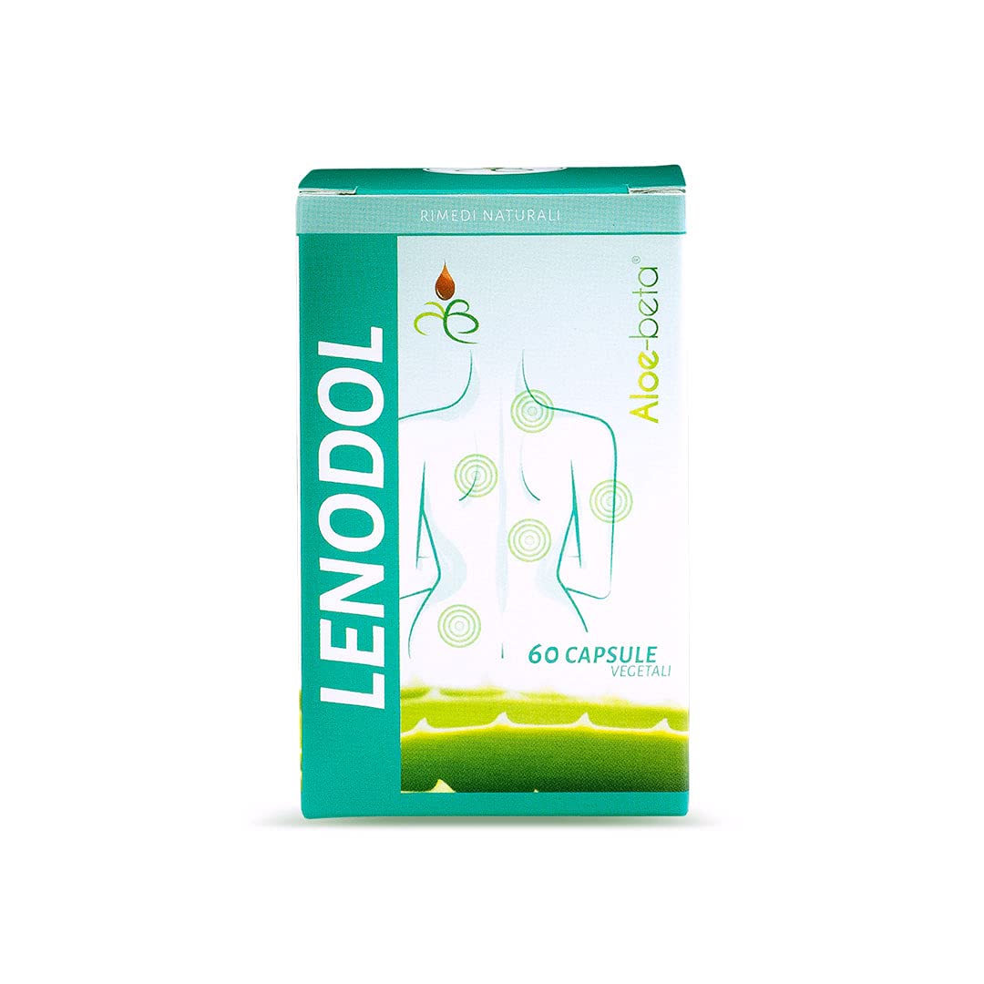 ALOEBETA Lenodol Artiglio del Diavolo Forte Capsule Vegetali - Allevia Dolori Muscolo Scheletrici di Ossa e Articolazioni - Integratore Alimentare BIO con Aloe Arborescens - Confezione da 60 Capsule