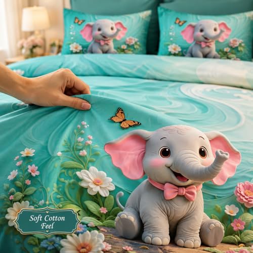 Image of 7D Digital Printed Kids Double Bedsheet Set with Bedsheet Tucker (Free)