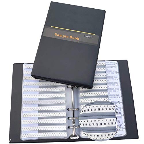 Yobett 0603 0R-10M 177 Values(25pcs/Value) 1% Resistor kit Series SMD Resistor Combo Sample Book Kit SMT Pack Box Book