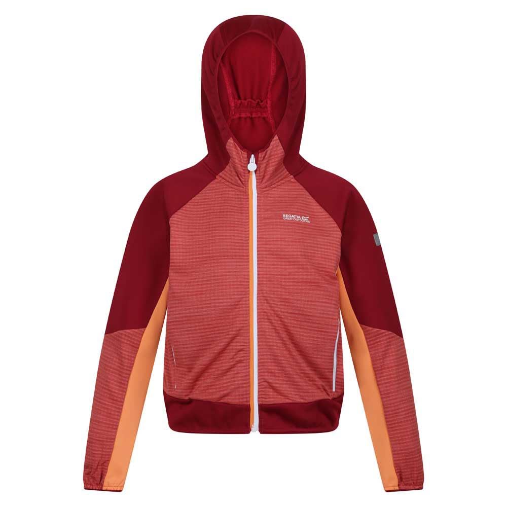 Regatta Prenton II Veste polaire à capuche zippée pour fille, MinRd/RumbRd, 15- 16 Ans