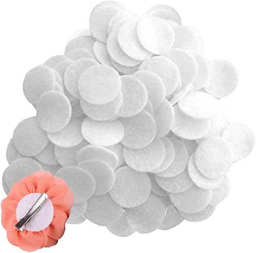 1000 círculos de fieltro de 1 pulgada, formas redondas blancas, almohadillas de fieltro de tela para proyectos de bricolaje y manualidades,
