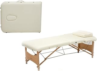 LIANAIzdc Folding Bed Portable Relaxing Body Massage Bed Desktop Cradle Folding Furniture Massage Bed (Color : White)